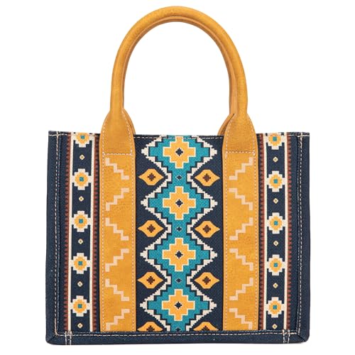 Image of Wrangler Purse Aztec Tote Bag for Women Western Top-handle Hobo Handbags