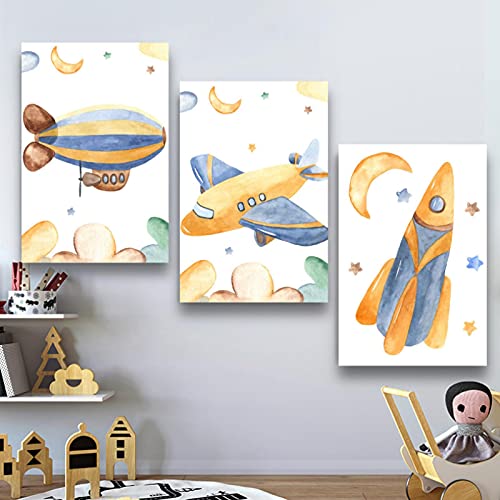 Kinderen Muur Kunst Canvas Kind Muur Art Prints Leuke Foto's voor Kinderen Slaapkamer Kwekerij Muur Kunst Decor Groen… - Afbeelding 5