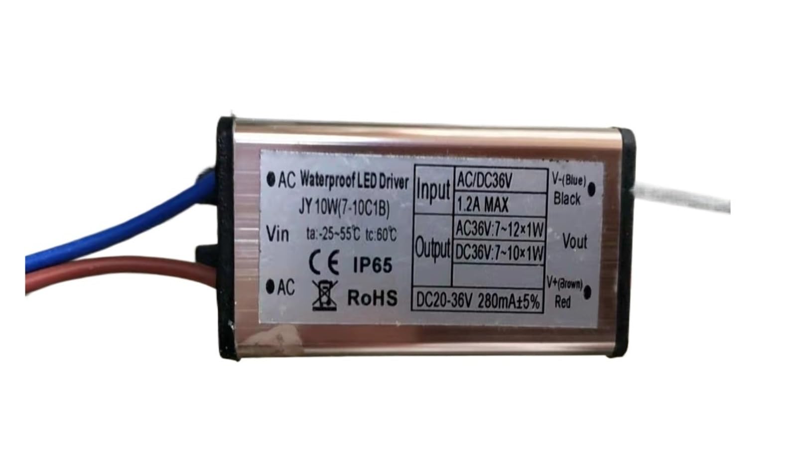 Pilote de LED de jardin étanche pour éclairage de terrasse et balisage extérieurs