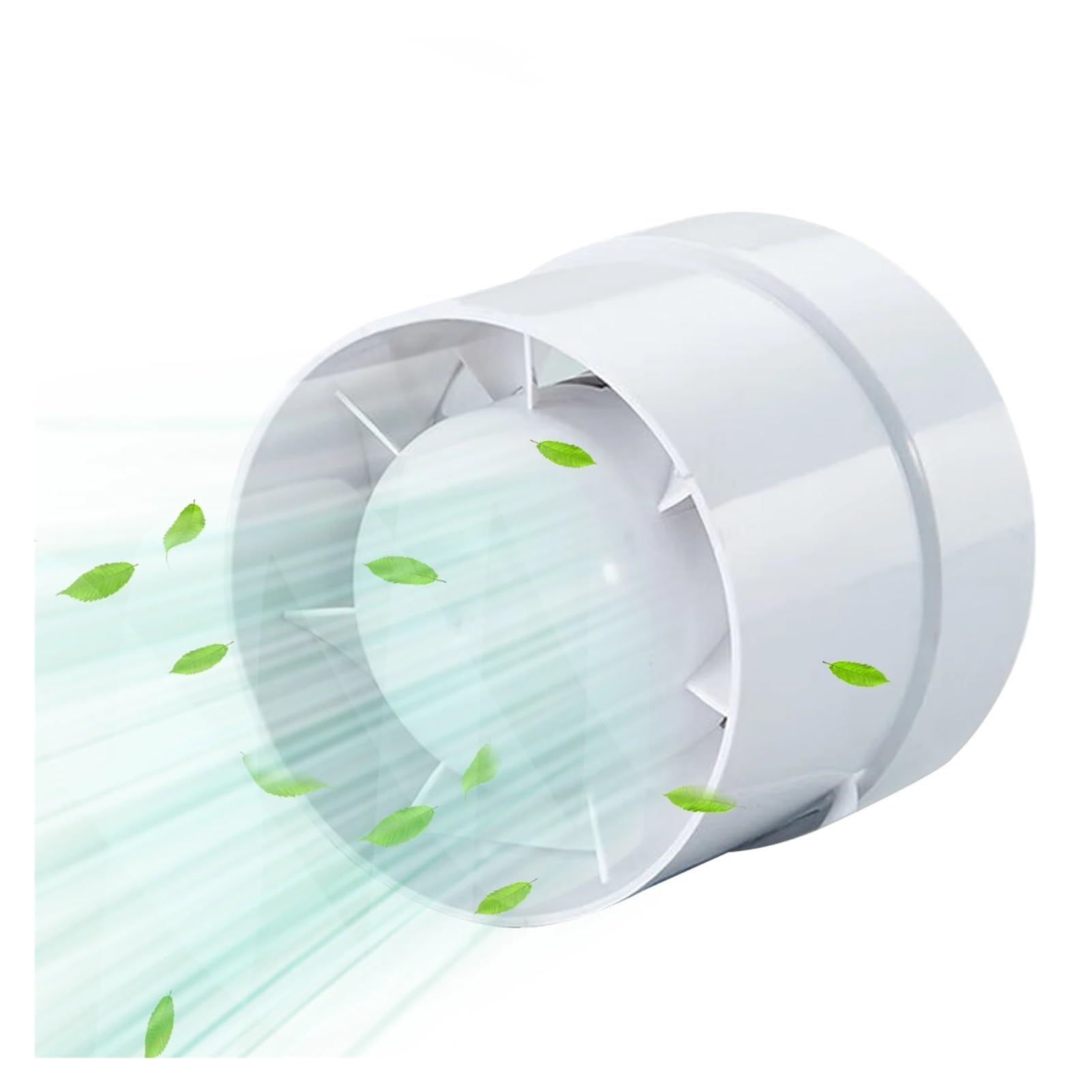 Ventola Aspirazione, Ventilatore Di Scarico In ABS Rotondo Silenzioso WC A Risparmio Energetico Condotto Di Estrazione In Linea For Serra Ventilatore Di Sfiato For Bagno Impermeabile Bianco ,per Bagno