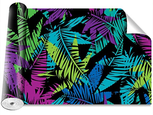 Papier peint feuille tropicale Tulup grand format auto-adhésif