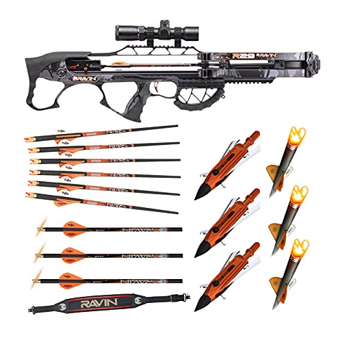 Ravin Crossbows R29 430 FPS Crossbow (Predator Camo) Basic Bundle (5 Items)