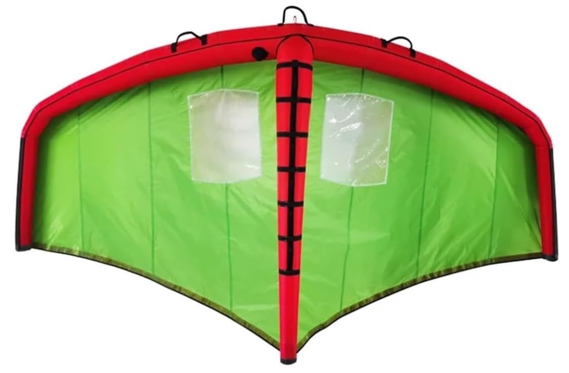 Aufblasbare Flügelfolie, Surfflügel, Windflügelfolie, Handfolien-Flügeldrachen, mit Aufbewahrungstasche und Leine, zum Surfen, Skifahren, Surfen, Wasserspielen