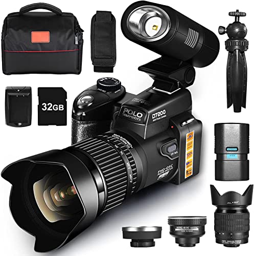 【Multifunzione】 La nostra fotocamera supporta lo scatto continuo, Selfie, HDR, flash, compensazione dell'esposizione, bilanciamento del bianco, ecc. Memoria integrata da 128 MB, supporta una scheda SD fino a 128 GB (Nota: la scheda che forniamo è una scheda 32GSD, considerando la compatibilità di schede SD, è necessario utilizzare questa fotocamera per testare sul posto quando si acquistano altre schede SD.)