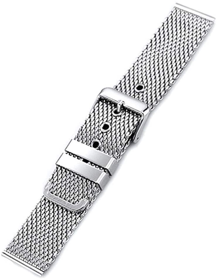Bracelet de montre universel en acier inoxydable 18mm 20mm 22mm 24mm avec boucle