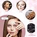 1225pcs Face Jewels for Women, Multicolor Acrylic Gem Stickers with Pure White Pearl Sticker Makeup Rhinestones Different Size Self-Adhesive Gemstone Stick On Face Patch for DIY Nail Body Accessories