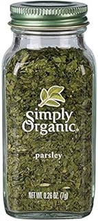 Simply Organic Parsley Flakes, Cut & Sifted, Certified Organic | 0.26 oz | Petroselinum crispum var. neapolitanum