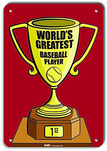 Plaque en aluminium de qualité supérieure World's Greatest Baseball Player