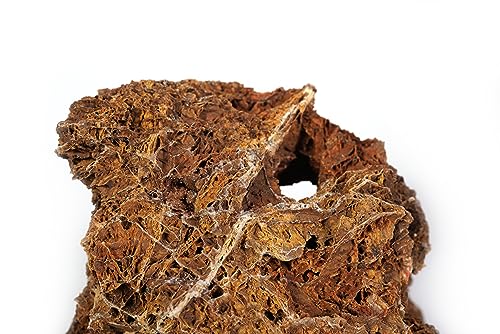 Image of LANDEN Maple Leaves Stone Natural Rocks (18lbs, 3~9 inches,9pcs) for Aquarium, Paludarium, Terrariums, Decorative of Forest Creeks, lakesides, and Streams