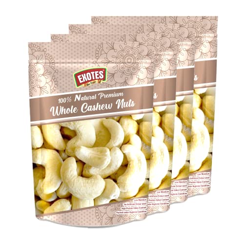 Image of Ancy Kaju (Cashew) 1000 Grams (250 Grams X 4) for All Ages | High in Protein and Boosts Energy and Build Immunity | Healthy Nutritious Cashew Nut | Delicious Vegan & Crunchy Kaju Nut for Cooking and Raw Eating