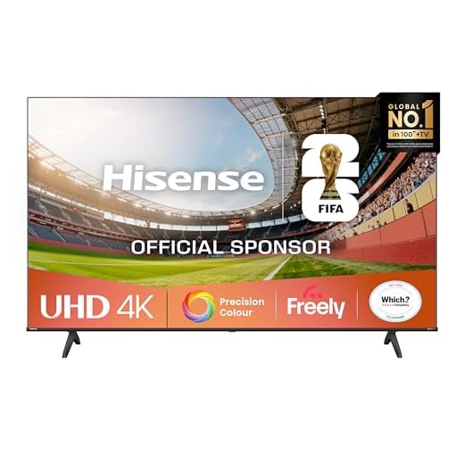 Hisense 50" 50E6QTUK 4K Ultra HD Smart TV AI TV - 4K UHD, Hi-View AI Engine, Precision Colour, AI Smooth Motion, Sports Mode with Freely, Disney +, YouTube, Netflix