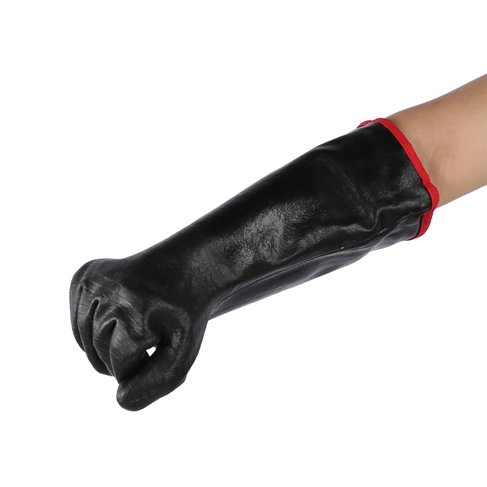 Guanti in neoprene resistenti al calore da 18 pollici - Guanti di sicurezza ignifughi e resistenti all'olio per manutenzione e pulizia industriale - Resistenti agli acidi e agli