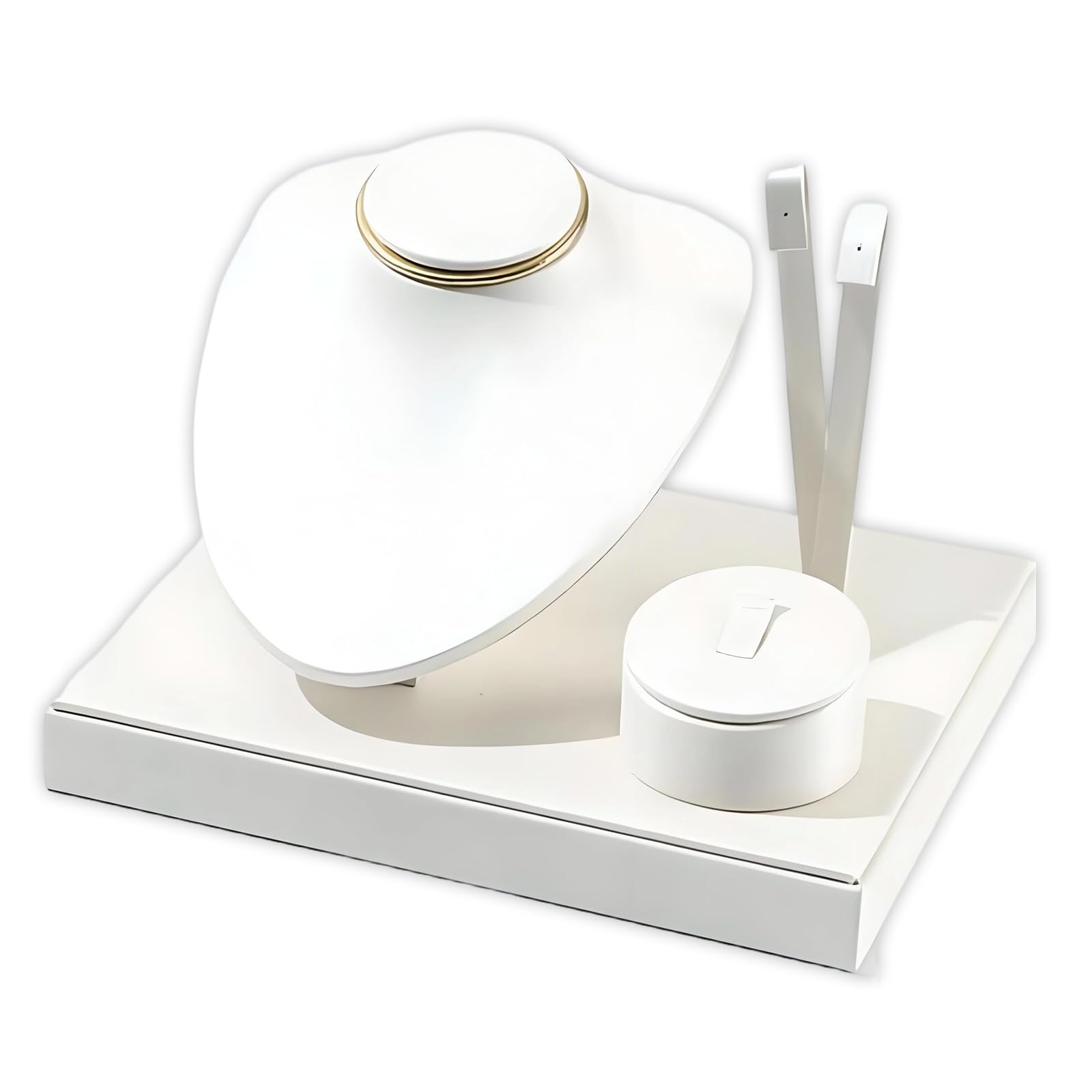 MCAOAL Sturdy PU Leather Jewelry Holder Showcases for Retail Stores Exhibitions and Personalize Collections Jewelry Boutiques Display