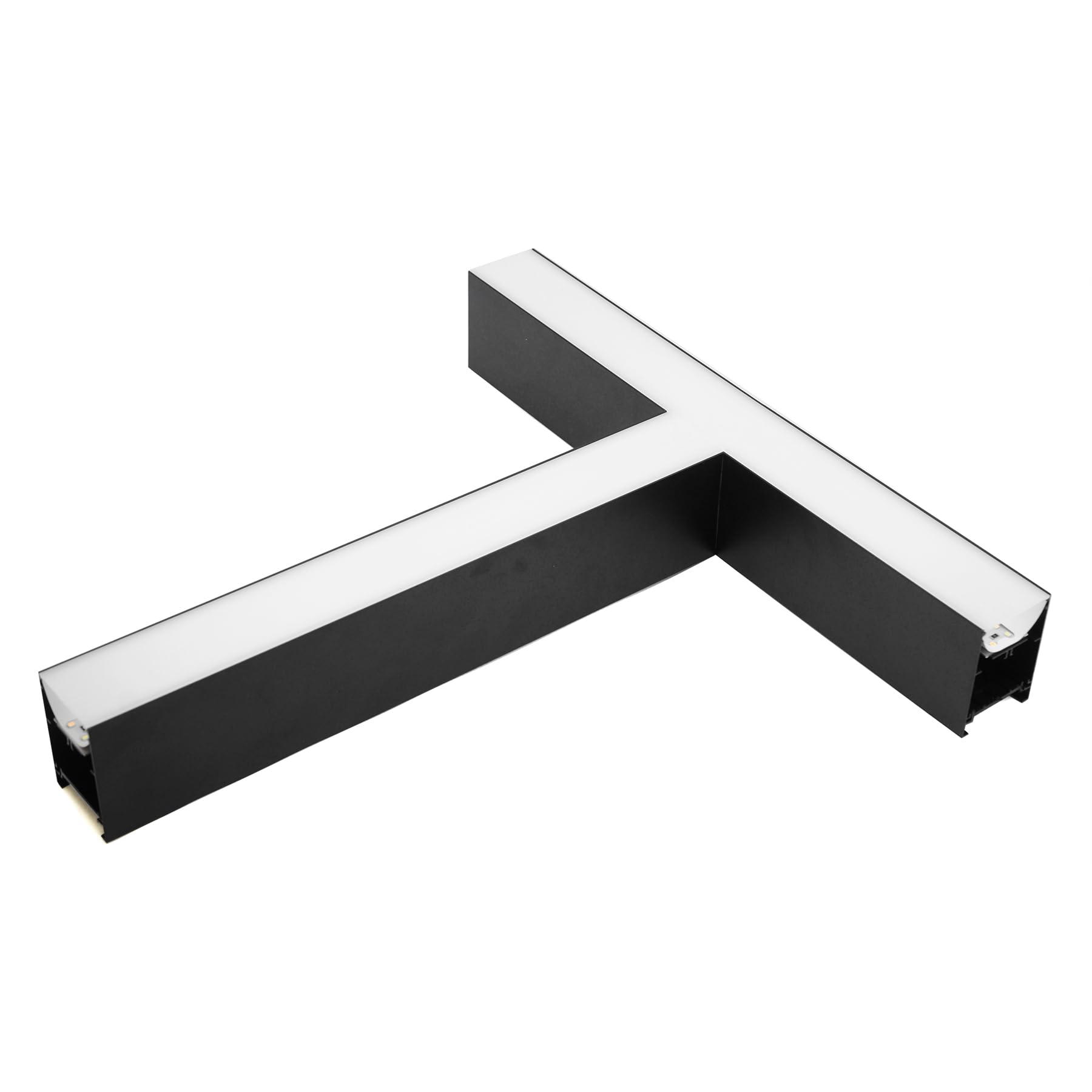G.W.S® Black T Shape Connector Module for LED Linear Light, 24W 3CCT 3000K/4000K/6000K Non-Dimmable