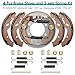 10L0L Golf Cart EZGO Brake Maintenance Kit for 1997-Up Electric EZGO TXT PDS,Incl. Brake Hub Drums & Pads/Shoes & Spring Kit, OEM# 19186G1, 70794G01, 70795G01, 27943G01 (NOT FIT Gas Models)