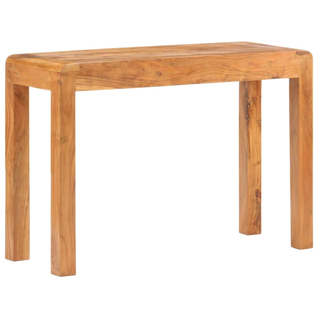 Tavolo consolle 110 x 40 x 76 cm in legno di acacia massiccio | Finitura Miele, Rustico, Grano unico, Robusto, Per Soggiorno O Introduzione