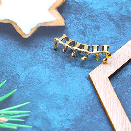 LuReen Teardrop Bottom Grillz 6 Teeth Lower Teeth Drip Cap Grillz for Men Women Halloween Costume Cosplay3