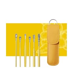 Ear Wax Removal Kit 6pcs Cleaner Tool Set Stainless Steel Spiral Ear Spoon for Ear Cleaning Kit Ear