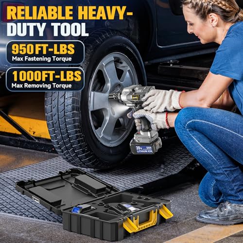 image for DIYtoolifz Cordless Impact Wrench 1/2 inch Compatible with DeWalt 20V 