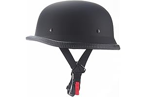 German Style Motorcycle Helmet, Vintage Half Head Helmet for Adults
