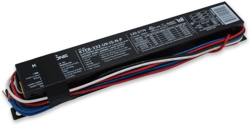 Replacement For Universal B332i120rh-a Fluorescent Lamp Ballast 120V By Technical Precision - F32T8/F32T8ES/F25T8/F17T8/F40T8/F25T12 - T8 Ballast 2 Lamp And 3 Lamp - 1 Pack