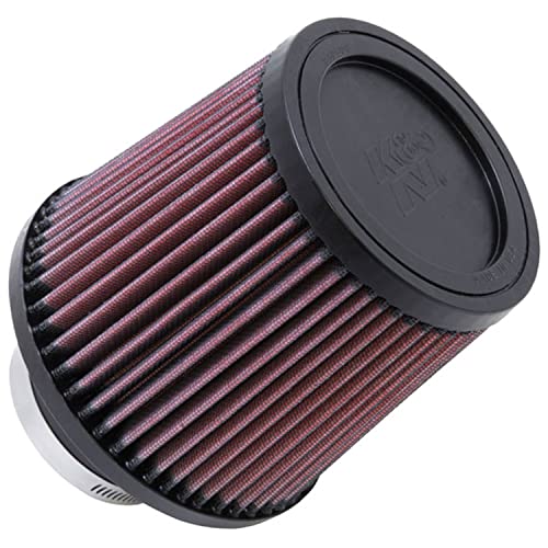 Image of K&N High-Flow Original Lifetime Universal Clamp-On Air Filter: Performance, Premium, Washable: Flange Diameter: 3 In, Filter Height: 5.5625 In, Flange Length: 1.75 In, Shape: Round Tapered, RU-4990