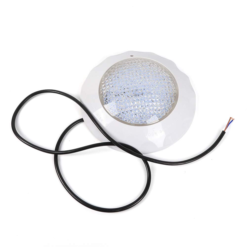 Projecteur LED RVB pour piscine sous-marine - Lumière encastrable - Étanche - Multicolore - Avec télécommande sans fil - Blanc - 12 V 45 W