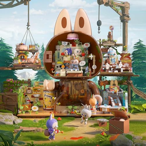 Image of POP MART THE Monsters Forest Secret Base Series Blocks - Rolling Gems, Labubu Building Toy Set, Interactive Building Toy for Kids, Boys, and Girls