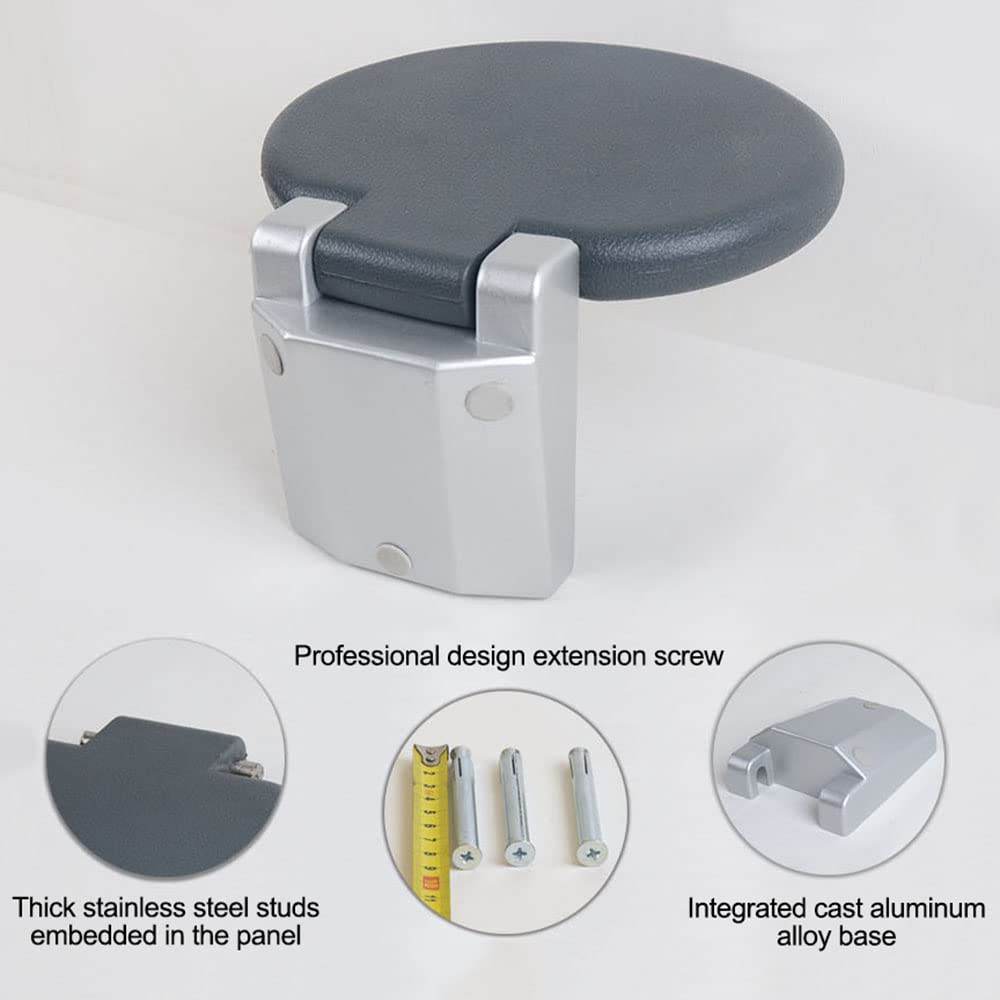 Meng Asiento De Ducha Plegable, Silla De Ducha De Montaje En Pared, Taburete De Ducha De Seguridad, Taburete De Baño para Personas Mayores, Minusválidos, Discapacitados
