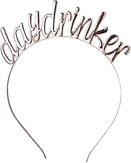 Jollity & Co Day Drinker Metal Headband Gold