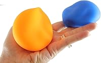 Vista 4 de 2 bolas elásticas súper suaves rellenas de Doh – Ultra Squishy y moldeable, relajante sensorial, juguete antiestrés para el estrés (colores al azar)