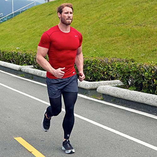 Vital Salveo -Germanium Recovery Compression Sports Full Leg Sleeve Length Thigh Calf Long Knee Sleeve With Uv Protection Support Single Tight. For Basketball, Arthritis Men And Women (1 Pc)-X-Large #TOP4