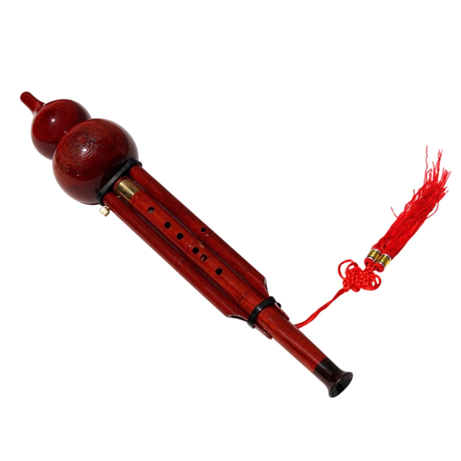 Hulusi Flute Hulusi Flute Professional Bb C Key Cloisonné Instrument(Blue gourd in C major)