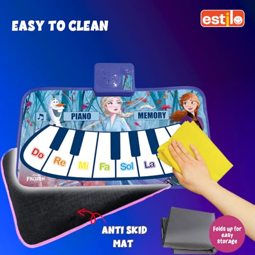 Image of Estilo Floor Piano Mat for Kids & Toddlers | Baby Playing Mat with Music 11 Keys | Musical Toy Gift for Boys & Girls Age for 1-6 | Engaging Keyboard for Toddlers (Frozen)