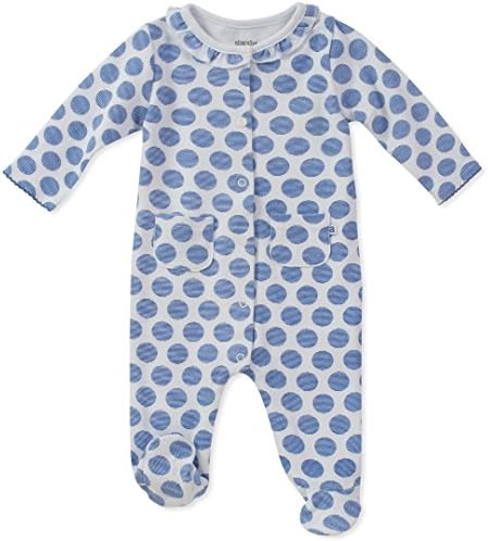 absorba Baby Girls Footie, Blue, 3-6 Months