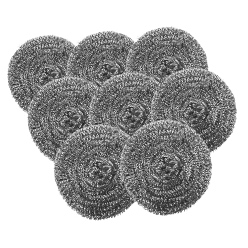 Levemolo Stainless Steel Wire Balls 8pcs Pot Washing Brush Scrubber for Kitchen Pan Cleaning