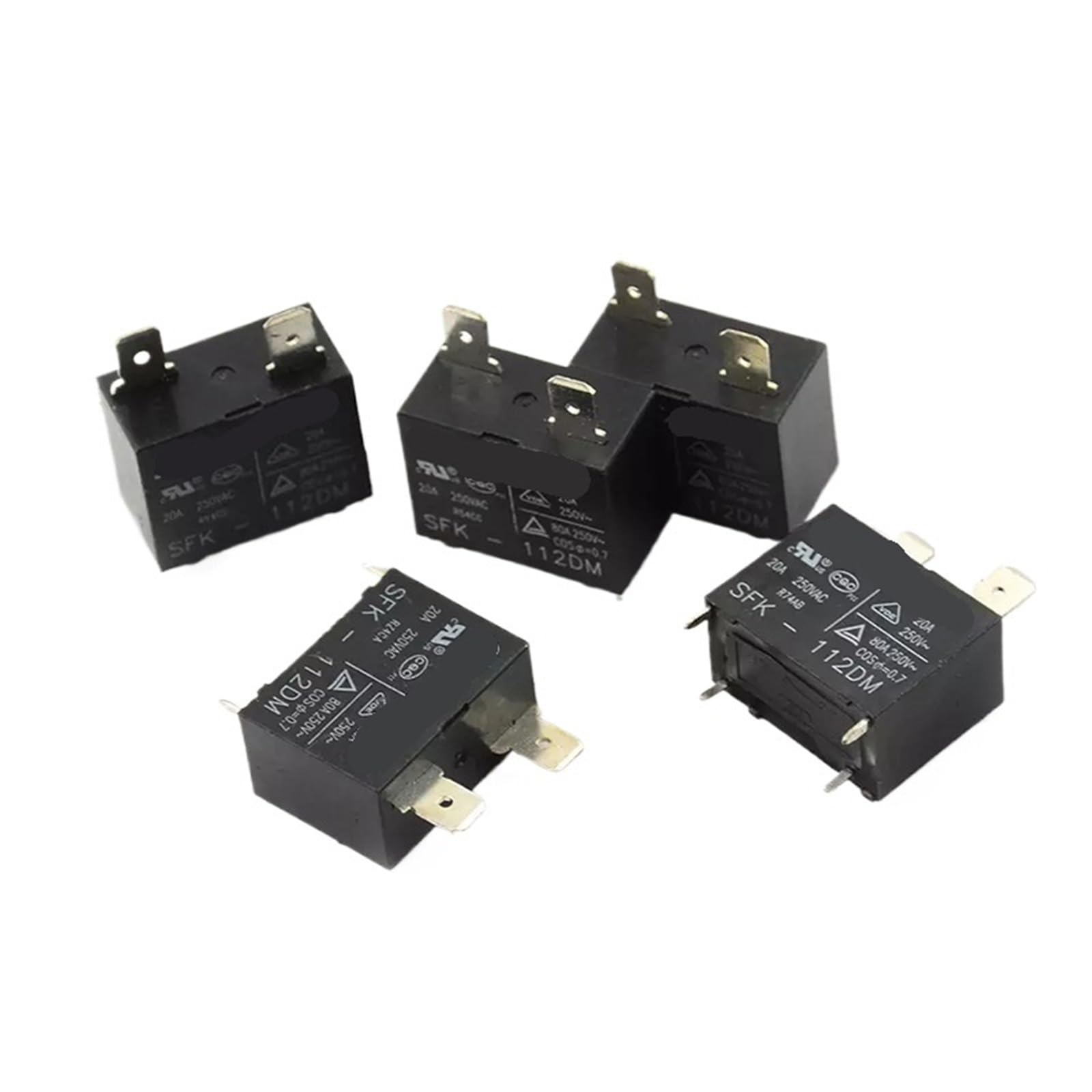 Relais SFK-112DM 12VDC 20A pour circuits électroniques de puissance, lot de 20 pièces - 3