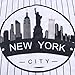 DEHANER Sport Baseball Jersey for Men Dad Son Fashion New York Fans T-Shirts Sport Jogging College Black Letters Pinstriped White Jersey Men Size 2X-Large