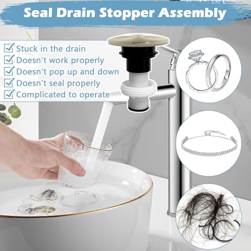 Image of 972-098J Plumbing-Equipment Brushed Nickel Drain Sink Stopper