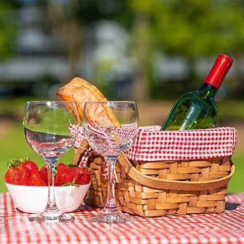Pack of 4, Picnic Tablecloth, Red and White Checkered Tablecloth, Plastic Tablecloth, Disposable Party Tablecloth, Plaid Tablecloth by Crystal Lemon