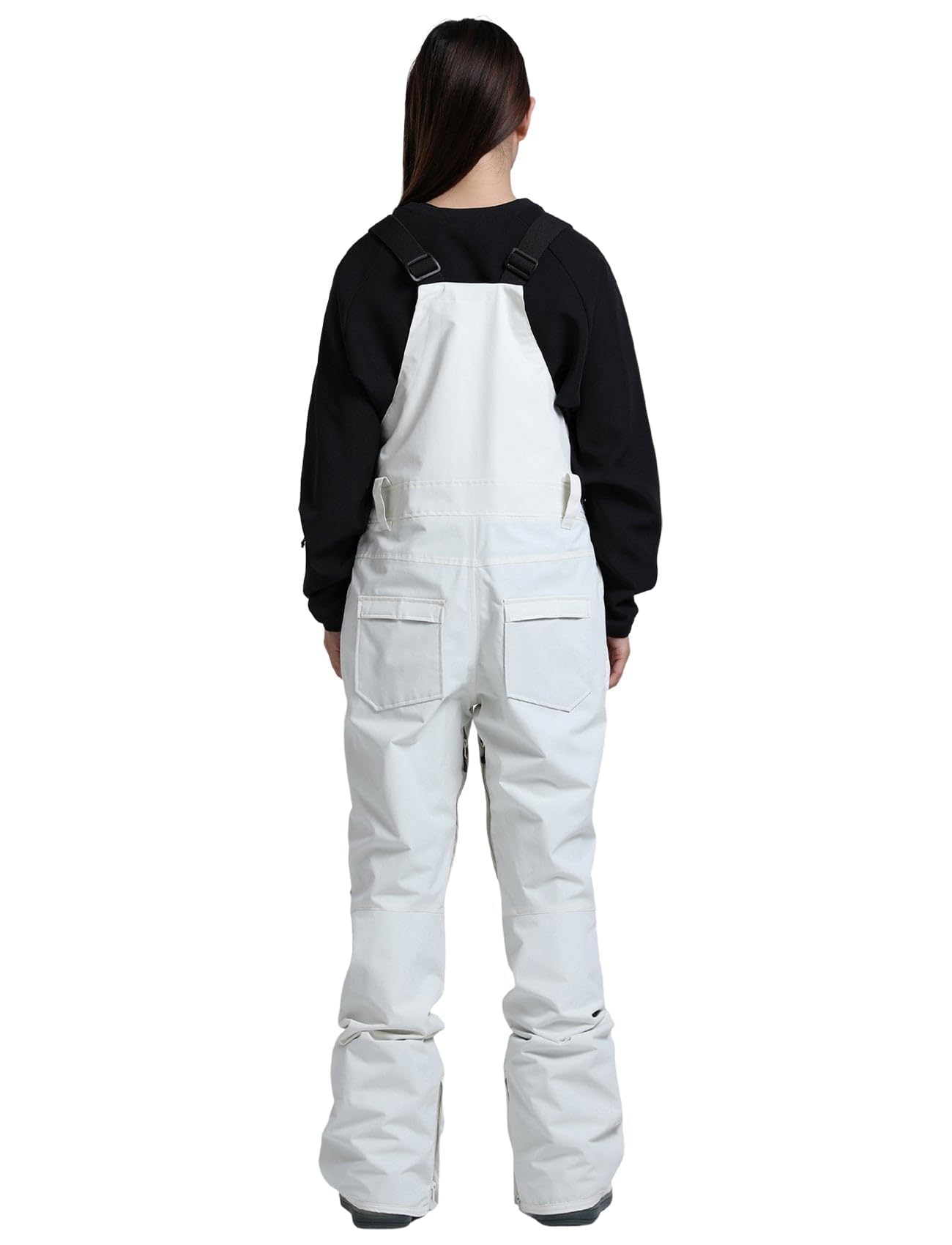 GSOU SNOW Damen Snowboard Latzhose Ski Latzhose Baggy Snowboardhose Skihose für Frauen - Wasserdicht Winddicht Atmungsaktiv Warm