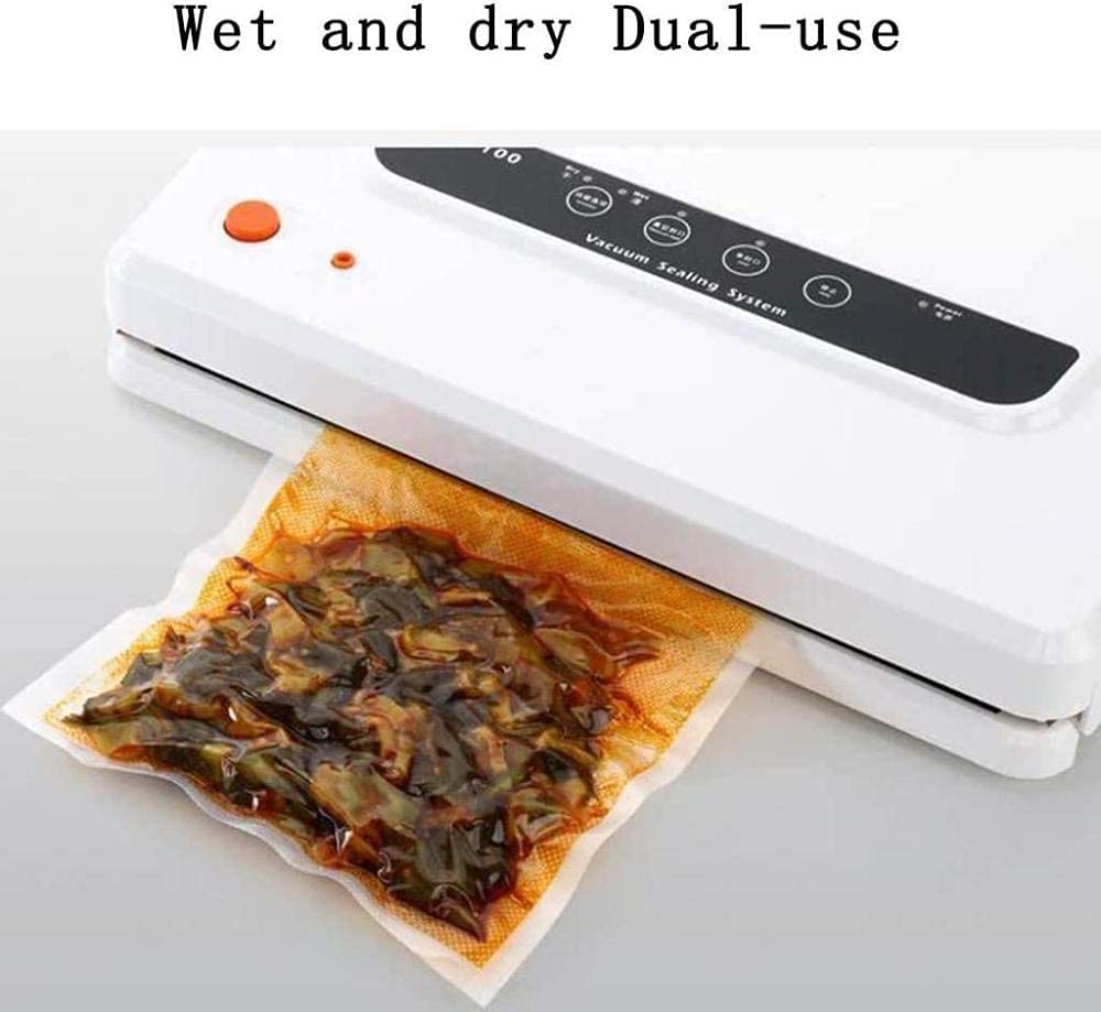Sellador de Bolsas Selladora al Vacio Sellador al Vacío Selladora automática de alimentos para la conservación de alimentos Seca y húmeda Conservación de frutas y verduras de doble uso Herramient