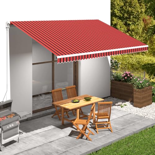 Genérico Toldo de Lona Naranja y marrón 500x300 cm,Casa y jardín,Jardín,Artículos de Exterior,Toldos-145726