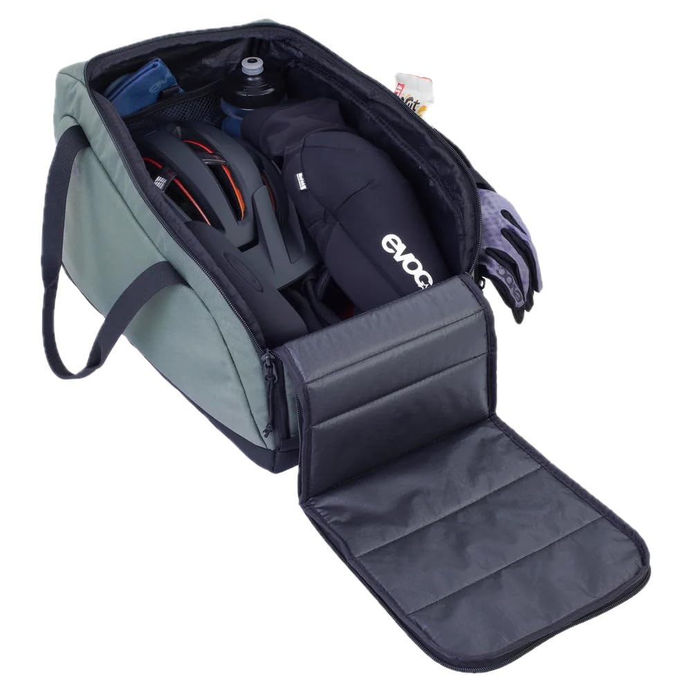 EVOC GEAR BAG 20 Torba podróżna (wodoodporna torba podróżna na wyprawy na śnieżne stoki lub rowerowe, torba rowerowa w rozmiarze bagażu podręcznego), ciemnooliwkowa