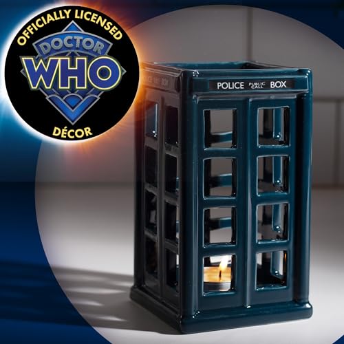 Doctor Who Tardis Candle Holder, 5.5" Ceramic - Holds Tealight & Votive Candles - Officially Licensed - Special Dr. Who Decor - Gift for Teens, Adults, Men, Women - Cosy Home Interiors Doctor Who Tardis Candle Holder, 5.5" Ceramic - Holds Tealight & Votive Candles - Officially Licensed - Special Dr. Who Decor - Gift for Teens, Adults, Men, Women - Image 4