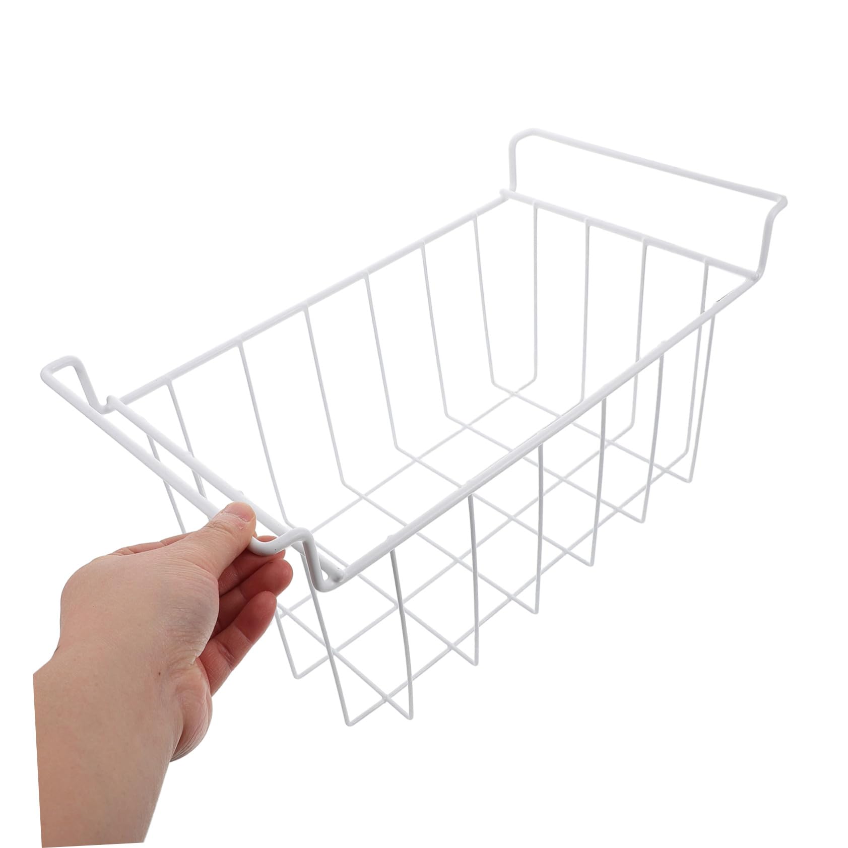 iplusmile Cestas Colgantes para Congelador 3 Piezas 42x22x20 Cm Malla Alambre Resistente Organizador Almacenamiento Refrigerador Congelador Uso Doméstico