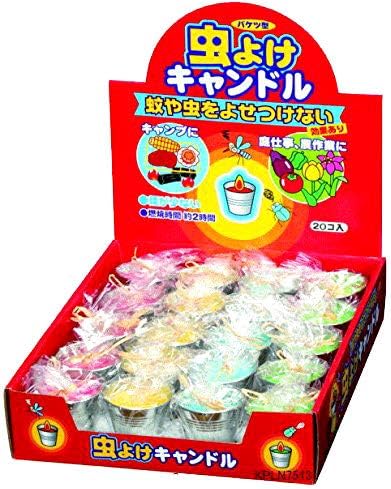 Amazon Co Jp キャンプ 農作業 花火の点火に 虫よけキャンドル S 花火用バケツローソク 1箱個入り 約2時間燃焼 虫除け 防虫 ドラッグストア