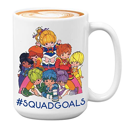 Best Cyber Deals 🔥 80s Animation Friendship Mug 15 oz White, Squadgoals Inspired College Bestie BFF