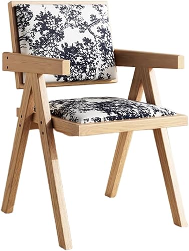 YVYKFZD Juego de sillas de comedor de madera maciza, sillas de cocina sin brazos, silla de comedor tapizada con respaldo, sillón de terciopelo,