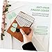 FRCOLOR 2 Pairs Silicone Finger Protectors for Kalimba Elastic Thumb Caps Relief Finger Covers for Kalimba Practice Supplies Comfortable Flexible Porous Design